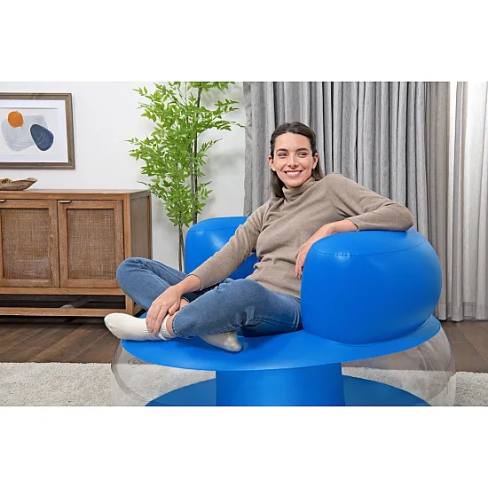 Pripučiama mėlyna kėdė/fotelis 112 x 112 x 70 cm Bestway 75138