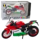 Sports Motorcycle Metal Red Green Lights Sounds 1:12