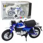 Retro klasisks zils metāla motocikls