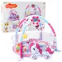 Mazuļu rotaļu paklājiņš ar bumbiņu baseinu 3in1 „Unicorn Pink“