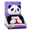 Plīša panda ar bungām - muzikāla rotaļlieta Zīdaiņiem