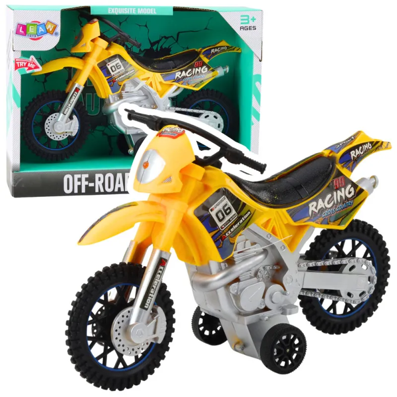 OFF-ROAD krusts dzeltens motocikls