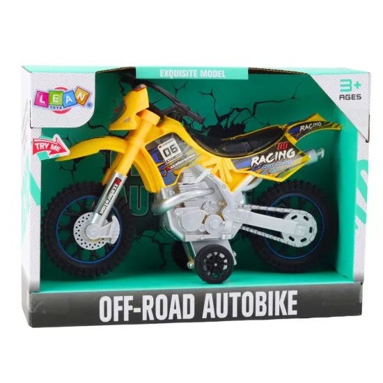 OFF-ROAD krusts dzeltens motocikls
