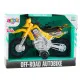 OFF-ROAD krusts dzeltens motocikls