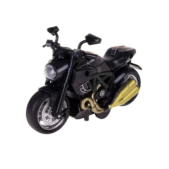Motocikla montāžas skrūve Metāla 1:14 DIY melni zelta elementi Rotaļlietu motocikli