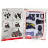 Motocikls, kas samontēts, griežot metālu 1:14 DIY zils