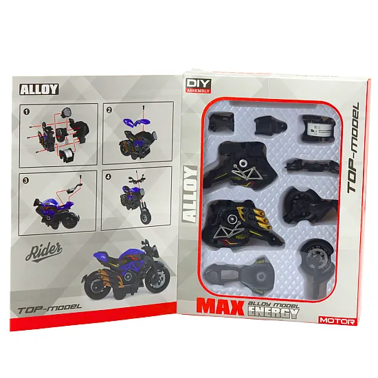 Motocikla montāžas skrūve Metālisks 1:14 DIY Zelta elementi Melns