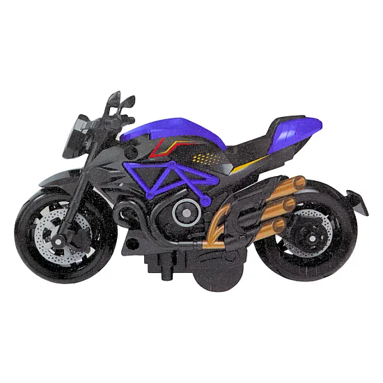 Rotaļlietu motociklu stiprinājuma skrūves Metāls 1:14 DIY melns un zils