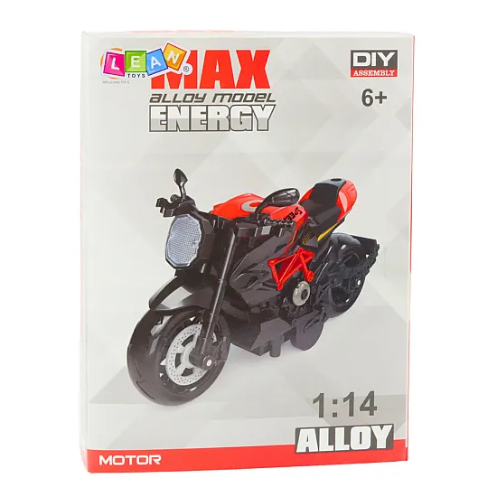 Rotaļlietu motociklu stiprinājuma skrūves Metāls 1:14 DIY melns un zils
