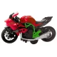 Motorcycle To Assemble Screw Metal 1:14 DIY Green-Red