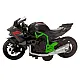 Saliekamais motocikls Skrūve Metāla 1:14 DIY zaļš un melns