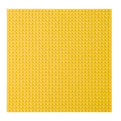 Būvkonstrukciju dēlis klucīšiem dzeltens 25,5x25,5 cm