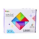 Magnētiskie Tangram bloki Krāsainas puzles uzlīmes 9 gab.