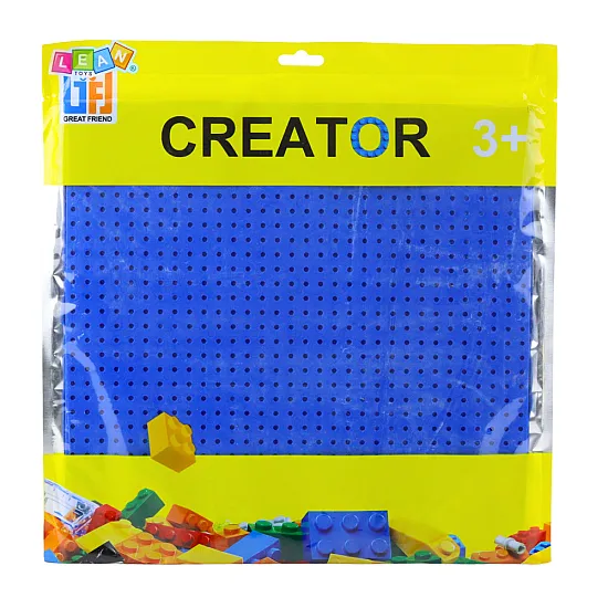 Tamsiai mėlyna konstrukcinė lenta kaladėlėms 25,5x25,5 cm Konstruktoriai