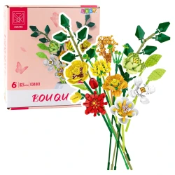 Būvkonstrukcijas Dekoratīvs krāsainu ziedu pušķis 827 gab.