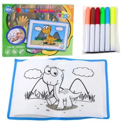 Magic Painting Board ar mazgājamiem marķieriem