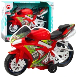 Sacīkšu velosipēds Racer Drive Lights Sounds Red