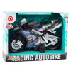 Melns un zils motocikls
