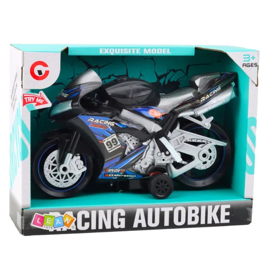 Melns un zils motocikls