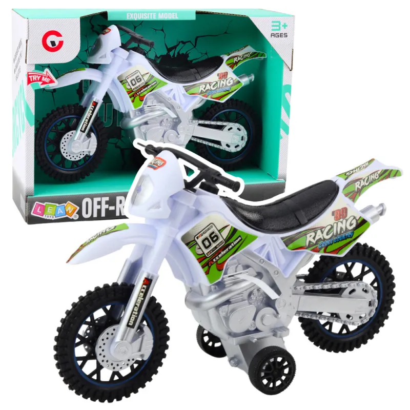 Balts motokrosa velosipēds