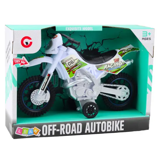 Balts motokrosa velosipēds