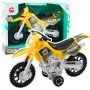 Dzeltens motokrosa velosipēds