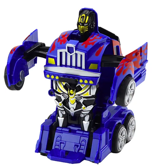 Kravas automašīnu automātiskais robots 2in1 Drive Sarkanie modeļi Zils