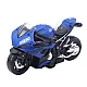 Sporta motocikls ar gaismām un skaņām
