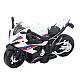 Sporta motocikls ar gaismām un skaņām