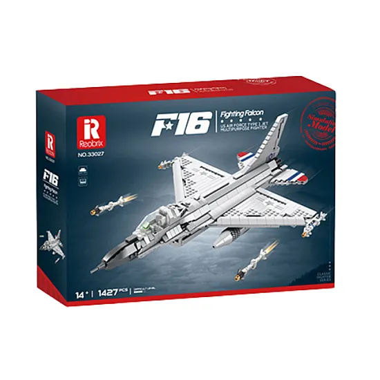F-16 Fighting Falcon konstravimo rinkinys 1427vnt. Konstruktoriai