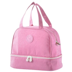 Rozā brunču soma ar regulējamu siksnu, 27 cm