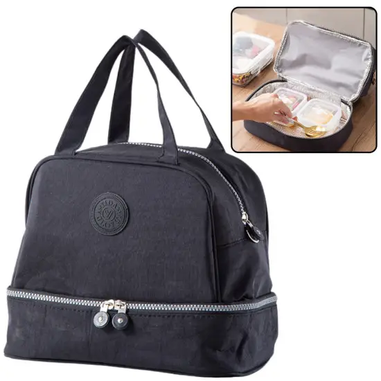 Melna brunch soma ar regulējamu siksnu 27 cm Mugursomas
