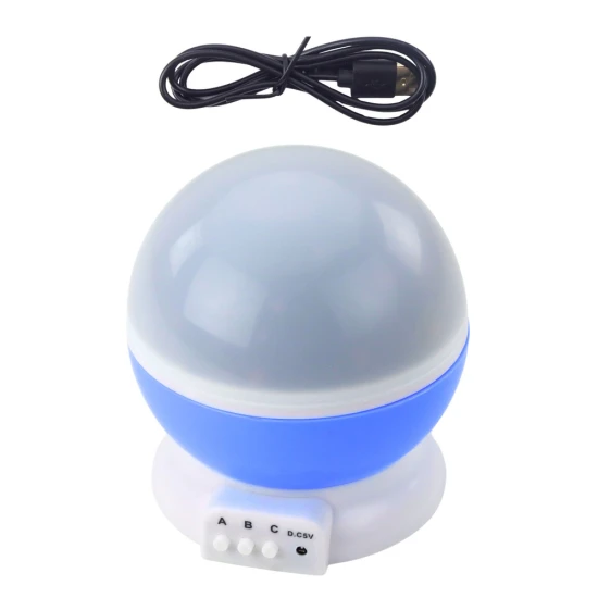 360° rotējošs LED zvaigžņu projektors