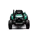 HC-306 Akumulatora traktors ar piekabi Tumši zaļš 24V