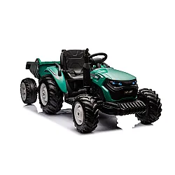 HC-306 Akumuliatorinis traktorius su priekaba Tamsiai žalia 24V