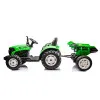HC-306 Battery Operated Tractor With Trailer Light Green 24V Elektriskās mašīnas bērniem