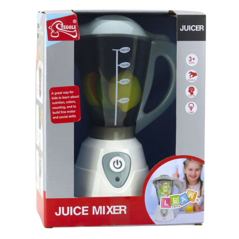 Interactive Kitchen Blender For Kids Lights Sounds Fruits Sadzīves tehnika, virtuves