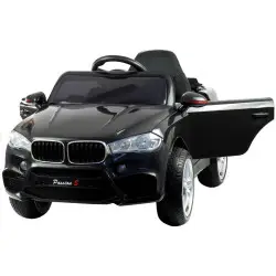 Melns ar akumulatoru darbināms automobilis HL1538