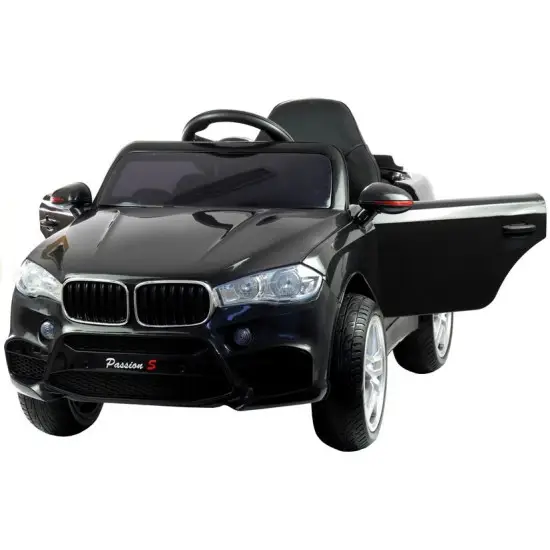 Melns ar akumulatoru darbināms automobilis HL1538