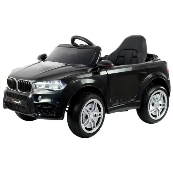Melns ar akumulatoru darbināms automobilis HL1538