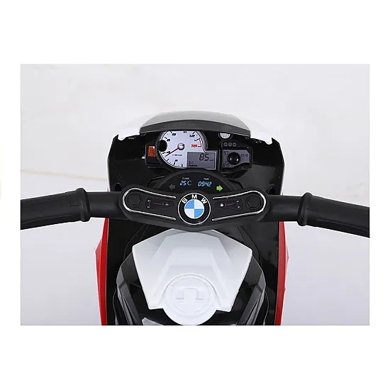 BMW red motorcycle