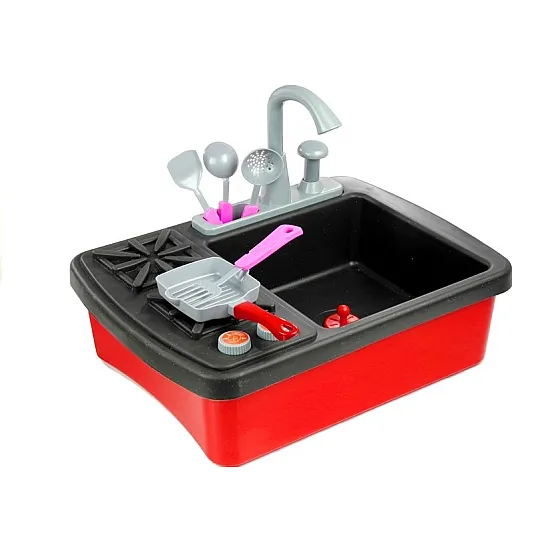 Stove and sink with accessories Household appliances, kitchens