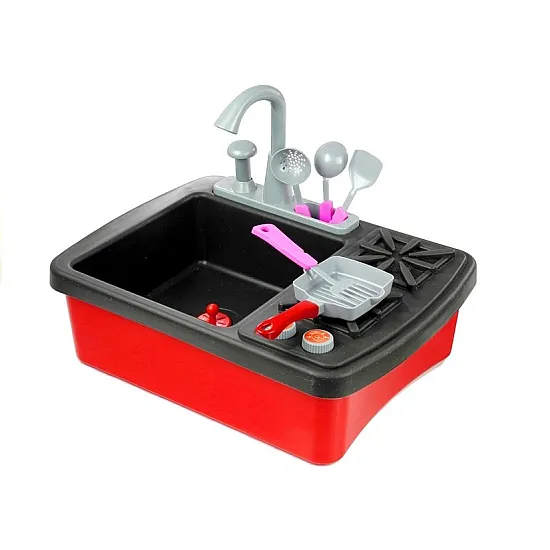 Stove and sink with accessories Household appliances, kitchens