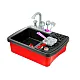 Stove and sink with accessories Household appliances, kitchens