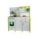 Wooden Kitchen for Children Green and White Paula Opening Elements