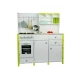 Wooden Kitchen for Children Green and White Paula Opening Elements