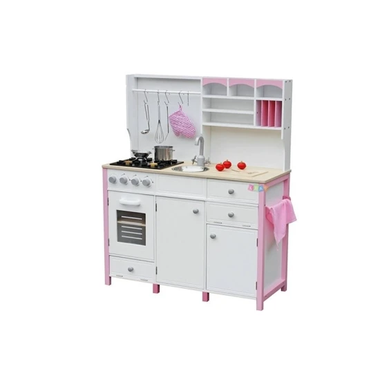 Koka bērnu virtuvīte ar atveramiem skapīšiem Sadzīves tehnika, virtuves