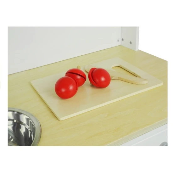 Koka bērnu virtuvīte ar atveramiem skapīšiem Sadzīves tehnika, virtuves