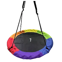 Spalvotos sodo sūpynės  vaikams 100 cm