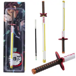 Metāla zobena pildspalva, melna tinte Katana zobens